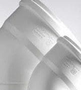 FERRO-PLAST - CODO 45° M-H INSONZ.MUTE D.125 JTA.ELAS.