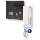 GOLMAR - Kit audio K-202 2 viviendas grafito