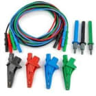 HT INSTRUMENTS - Conjunto 4 cables, 4 cocodrilos y 3 puntas de prueba UNIVERSALKITG3