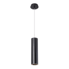 LEDS-C4 - Luminaria colgante PIPE GU10 máximo 50W negro mate dorado