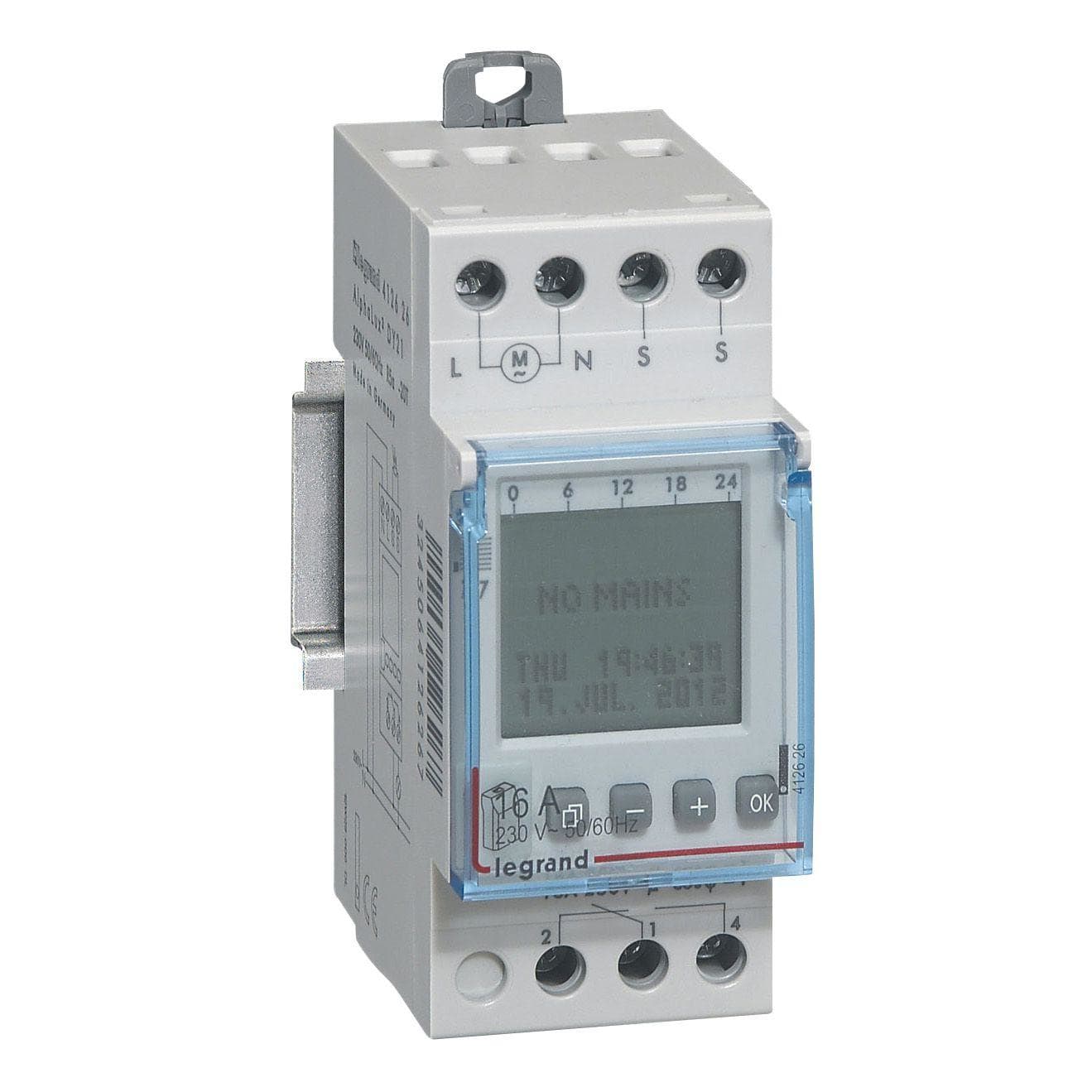 LEGRAND - Interruptor crepuscular programable - salida 16A - 250V ca - 2 módulos