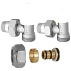ARCO - Kit calefacción válvula manual escuadra TEIDE + detentor M 1/2"x16mm cobre