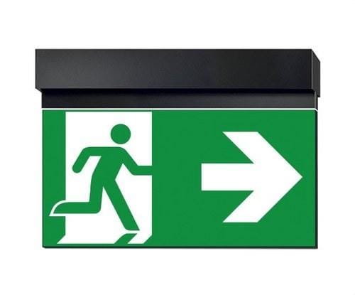 DAISALUX - Luminaria banderola pared Ikus-TP doble RTD1628 negro