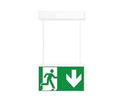 DAISALUX - Luminaria banderola pared Ikus-SP doble RTD1630 blanco