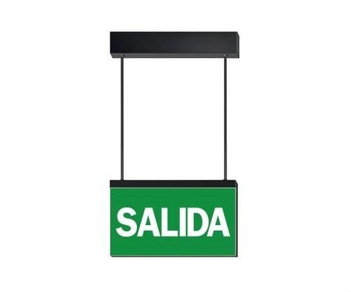 DAISALUX - Luminaria banderola pared Ikus-SP simple RT1600 gris