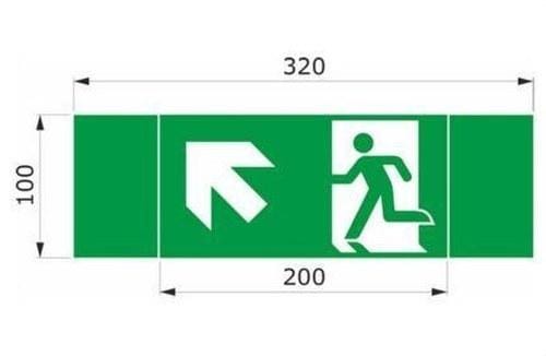 DAISALUX - Rotulo emergencia Argos 200x100 RTD0235 verde
