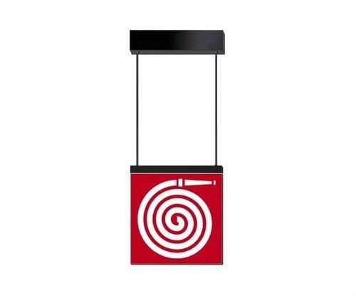 DAISALUX - Luminaria suspendida 220x220 SP doble RTD1660 gris