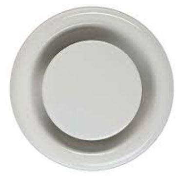 KOOLAIR - BOCA EXTR.CHAPA ESMALT.BL D.160MM C/ARO