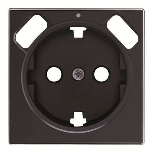 NIESSEN - Tapa base Schuko + doble cargador USB Sky Niessen negro soft