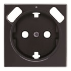 NIESSEN - Tapa base Schuko + doble cargador USB Sky Niessen negro soft
