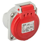 IDE - Base empotrar Schuko IP54 2 polos + tierra 250V de color rojo