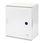 GEWISS - Cuadro en poliéster con puerta ciega equipada con cerradura 250x300x160mm gris RAL7035 IP66