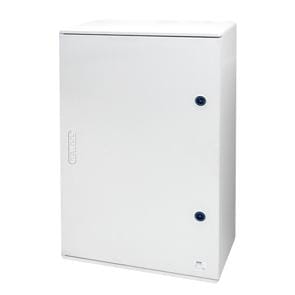GEWISS - Cuadro en poliéster con puerta ciega equipada con cerradura 310x425x160mm gris RAL7035 IP66