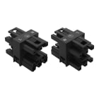 WAGO - Distribuidor Serie 770 de 3P con 1 entrada y 3 salidas negro