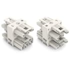 WAGO - Distribuidor Serie 770 de 3P con 1 entrada y 3 salidas blanco