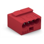 WAGO - Borna MICRO Serie 243 4 conductores rojo