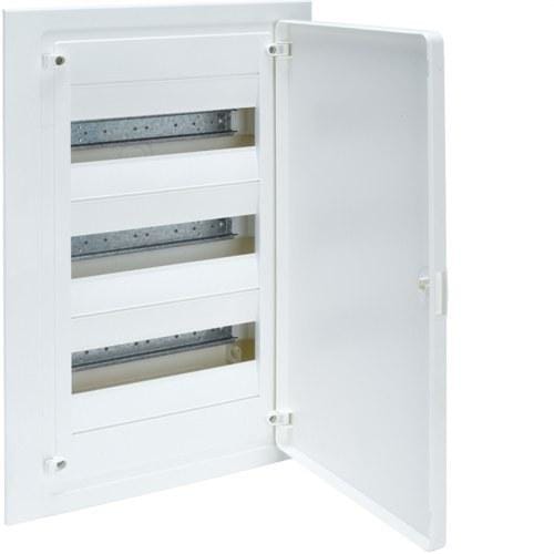 HAGER - Caja empotrar golf VF 3 filas IP40 con 36 módulos puerta opaca blanca