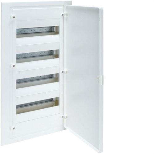 HAGER - Caja empotrar golf VF 4 filas IP40 con 48 módulos puerta opaca blanca
