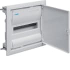 HAGER - Caja empotrar pared hueca golf VH 1 fila con 12 módulos puerta blanca