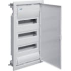 HAGER - Caja empotrar pared hueca golf VH 3 filas con 36 módulos puerta blanca