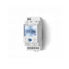 FINDER - Interruptor horario semanal Astro SERIE 12, NFC, ancho 35mm, 2 contactos conmutados, 16A 110/230V AC/DC reserva de marcha (emb.1u)