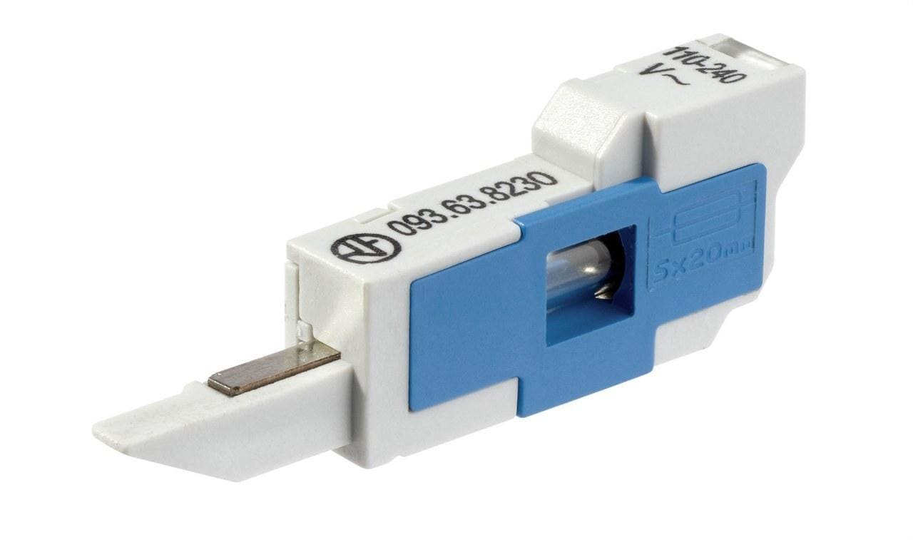 FINDER - Módulo portafusibles con indicador LED SERIE 93, para interfaces de SERIE 39, 24V AC/DC