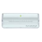 LUZNOR - Luminaria emergencia L LED sin permanente 100lm 1h difusor transparente