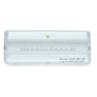 LUZNOR - Luminaria emergencia L LED sin permanente 300lm 1h difusor transparente