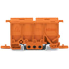 WAGO - Adaptador Serie 222 de fijación de hasta 5P naranja