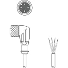 LEUZE - CONECTOR ACODADO M12  5MTS KD U-M12-4W-V1-050