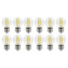 DOPO - Kit 12 lámparas LED FILAMENT E27 4W 470lm 3000K
