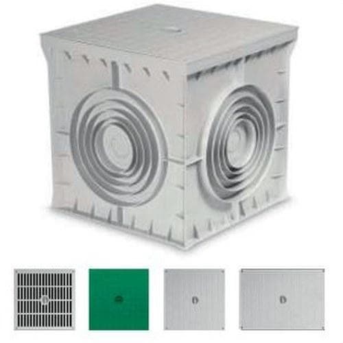 GAESTOPAS - Arqueta 550x550x500mm con tapa ciega 4 salida gris