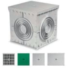 GAESTOPAS - Arqueta 550x550x500mm con tapa ciega 4 salida gris