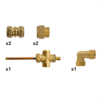 BAXI - Acoplamiento de tipo cónico kit 2 colectores Slim 16mm