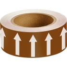 BRADY - DIRECTIONAL ARROW TAPE ARROW TAPE: WHITE/BROWN 50MMX33M