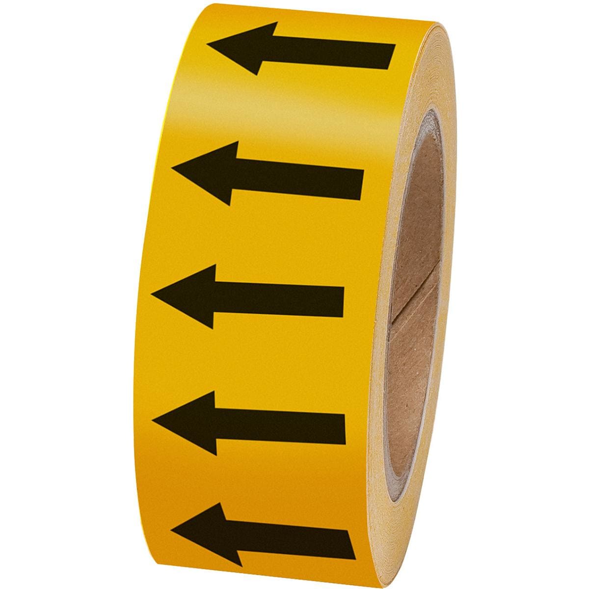 BRADY - DIRECTIONAL ARROW TAPE ARROW TAPE: BLACK/OCHRE(F) 50MMX33M