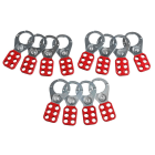 BRADY - LOTE 12UDS MANDIBULAS SEG. MET.ROJO 38MM