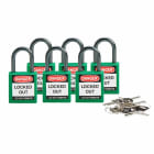 BRADY - COMPACT SAFETY PADLOCK 25MM SCH KEYED DIFFERENTLY