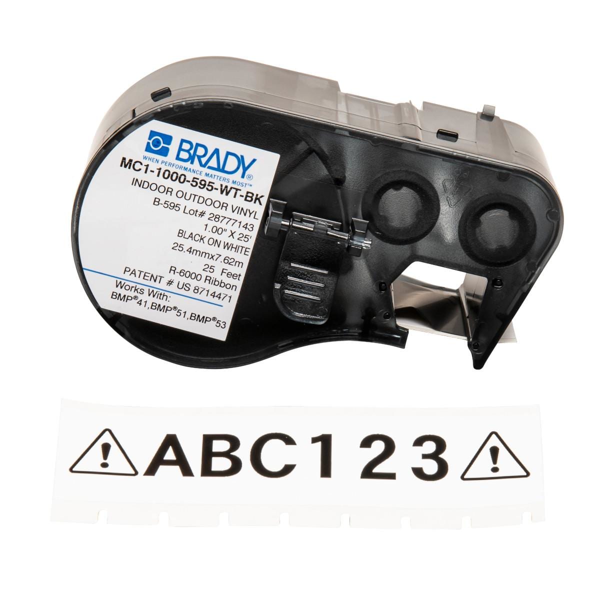 BRADY - MC1-1000-595-WT-BK