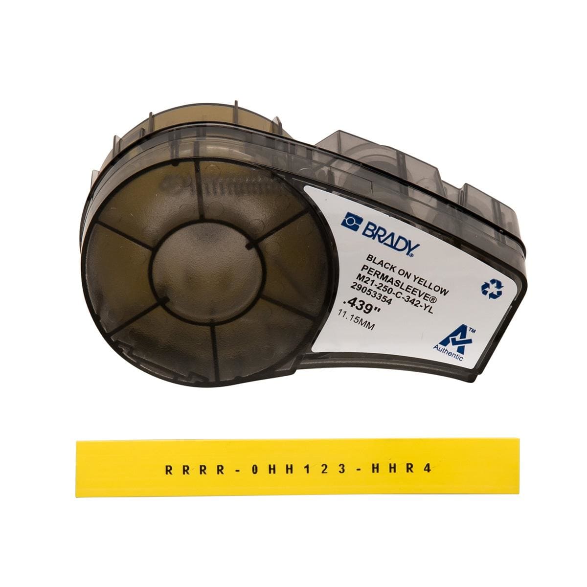 BRADY - PERMASLEEVE HEAT-SHRINK POLYOLEFIN SLEEVE FOR BMP21-PLUS BMP21 IDPAL M21-250-C-342-YL
