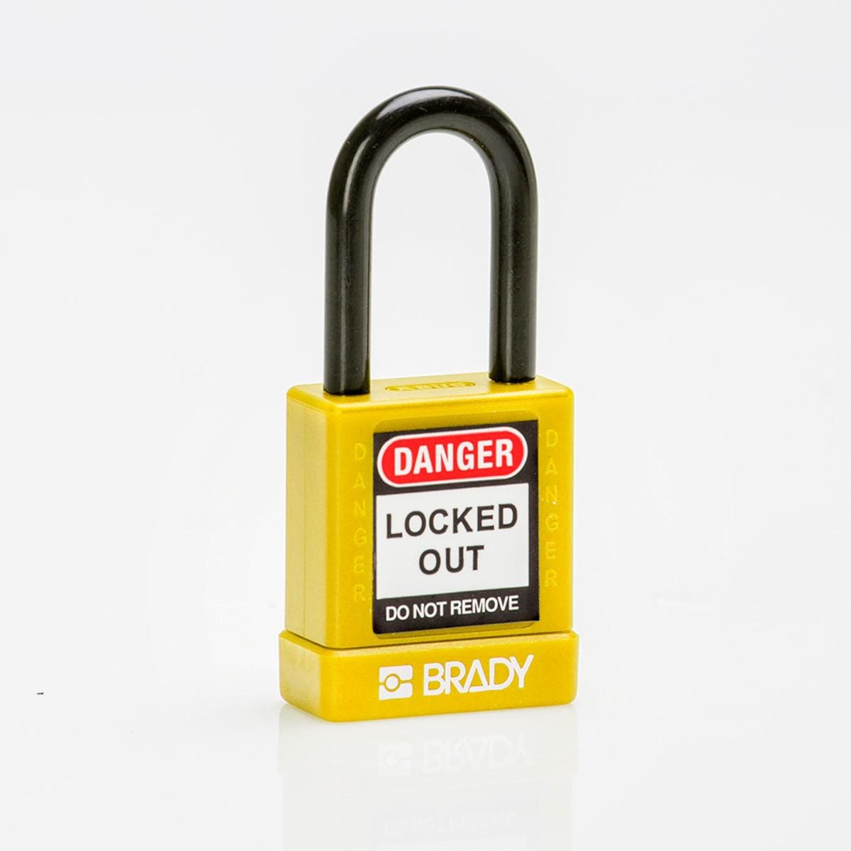 BRADY - SFTY SECU PADLOCK 38MM ST SHA KD YEL/6