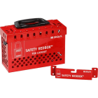 BRADY - SAFETY REDBOX WALL-MOUNTABLE  W/ QUICK REL. RED
