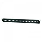 TELEVES - Panel rack 19 1U 24 conectores fijos