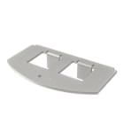 OBO BETTERMANN - Placa montaje GESR2MP R2 2 filas para 2x tipo F inoxidable