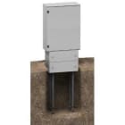 Schneider Electric - Zócalo poliéster PLM75 200x456x302mm RAL 7035