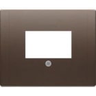 BJC - Tapa conector multimedia Iris en chocolate