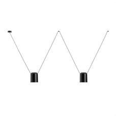 LEDS-C4 - Luminaria colgante 00-7394 ATTIC 2xE27 23 negro mate