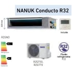BAXI - Conjunto unidad interior + exterior RZGD70 NANUK Conducto R32 ULTRA DC Inverter 7,00 a 8,00kW