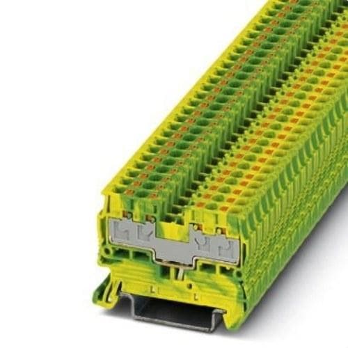 PHOENIX CONTACT - Borne de tierra para carril PT 2,5/S-QUATTRO-PE