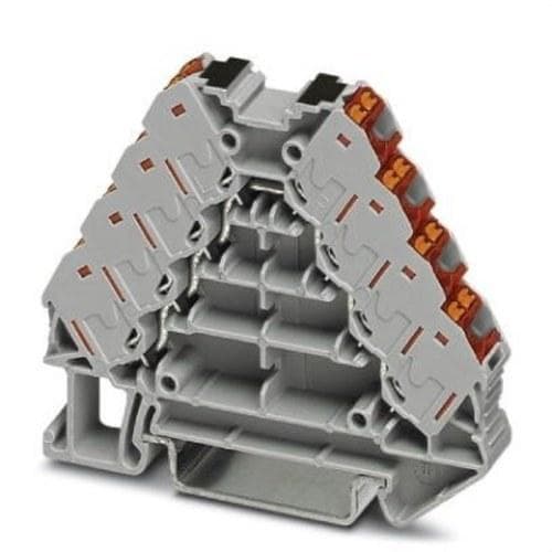 PHOENIX CONTACT - Distribuidor conexión Push-in 2P PTRV 4-PV RD